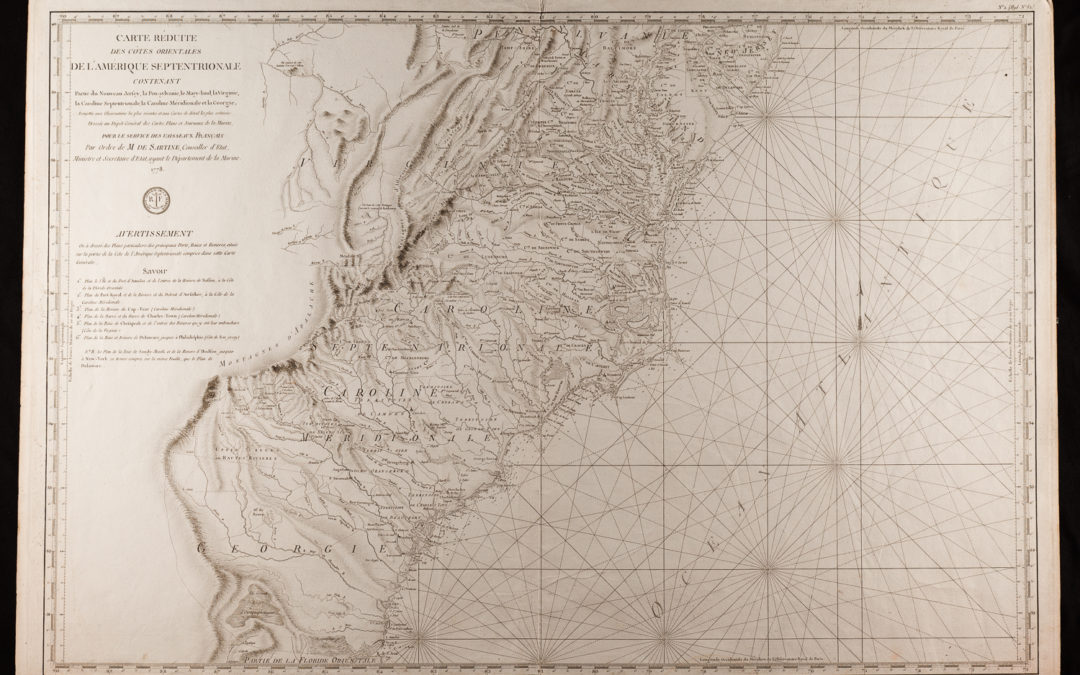 A French Admiralty Map of the East Coast of North America