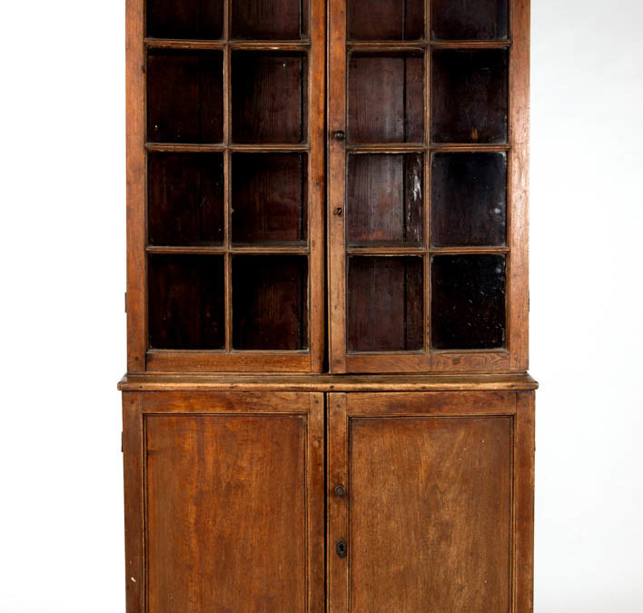 Shenandoah or Augusta County, Virginia Flat Back Wall Cupboard