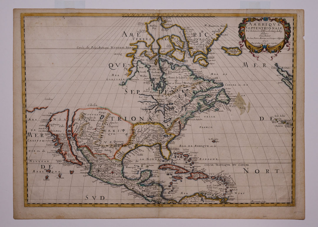 Sanson’s 1650 Landmark Map of North America - SOLD - Christopher H ...