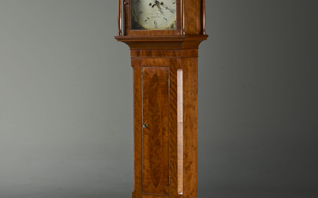 Lexington Kentucky Tall Case Clock — Samuel Ayers — SOLD