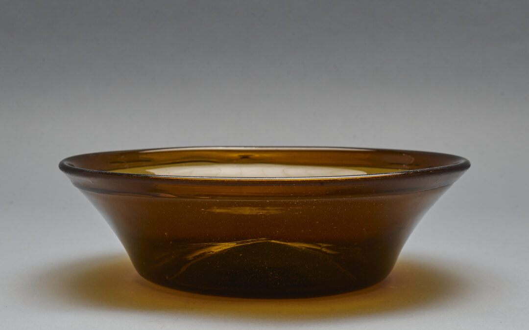 Amber Glass Bowl