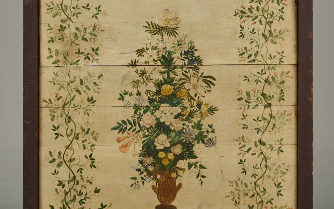Floral Decorated Teaster Bed Canopy – SOLD