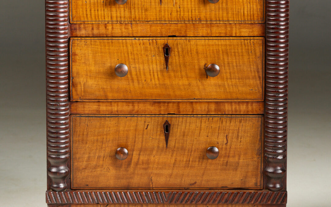 DIMINUTIVE CHEST OF DRAWERS ~ CATAWBA VALLEY AREA of NORTH CAROLINA — SOLD