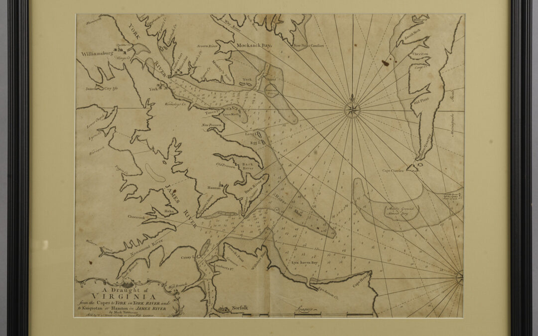 A Draught of Virginia…  The Entrance to the Chesapeake Bay, 1752 by Mark Tiddeman
