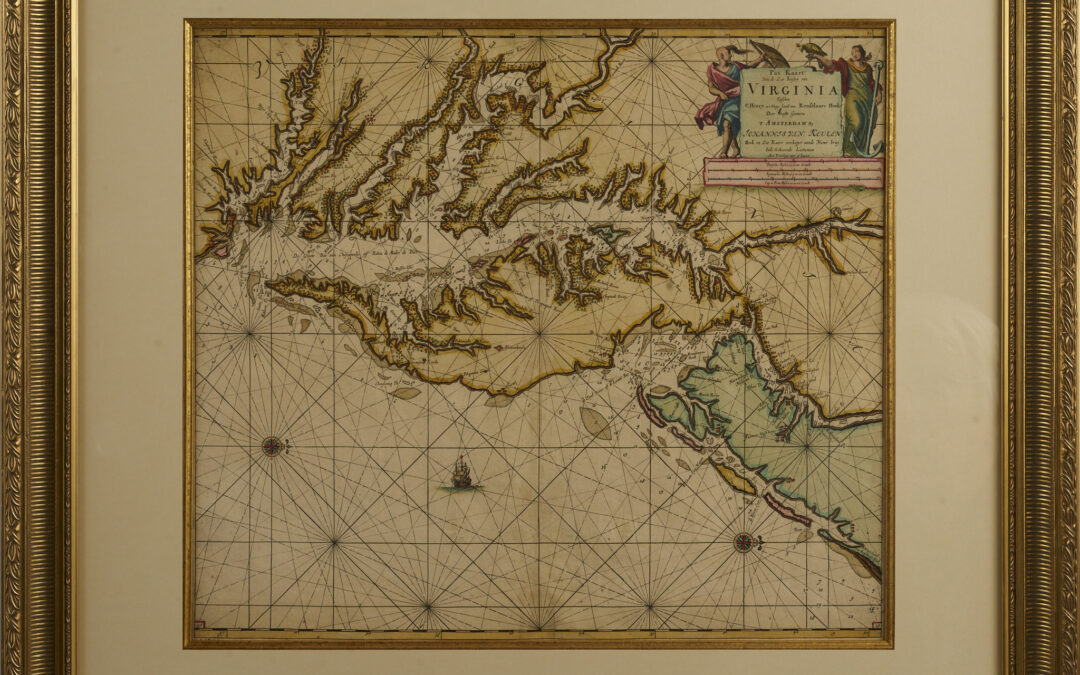 An Early Map of the Chesapeake Bay and Virginia – Van Keulen